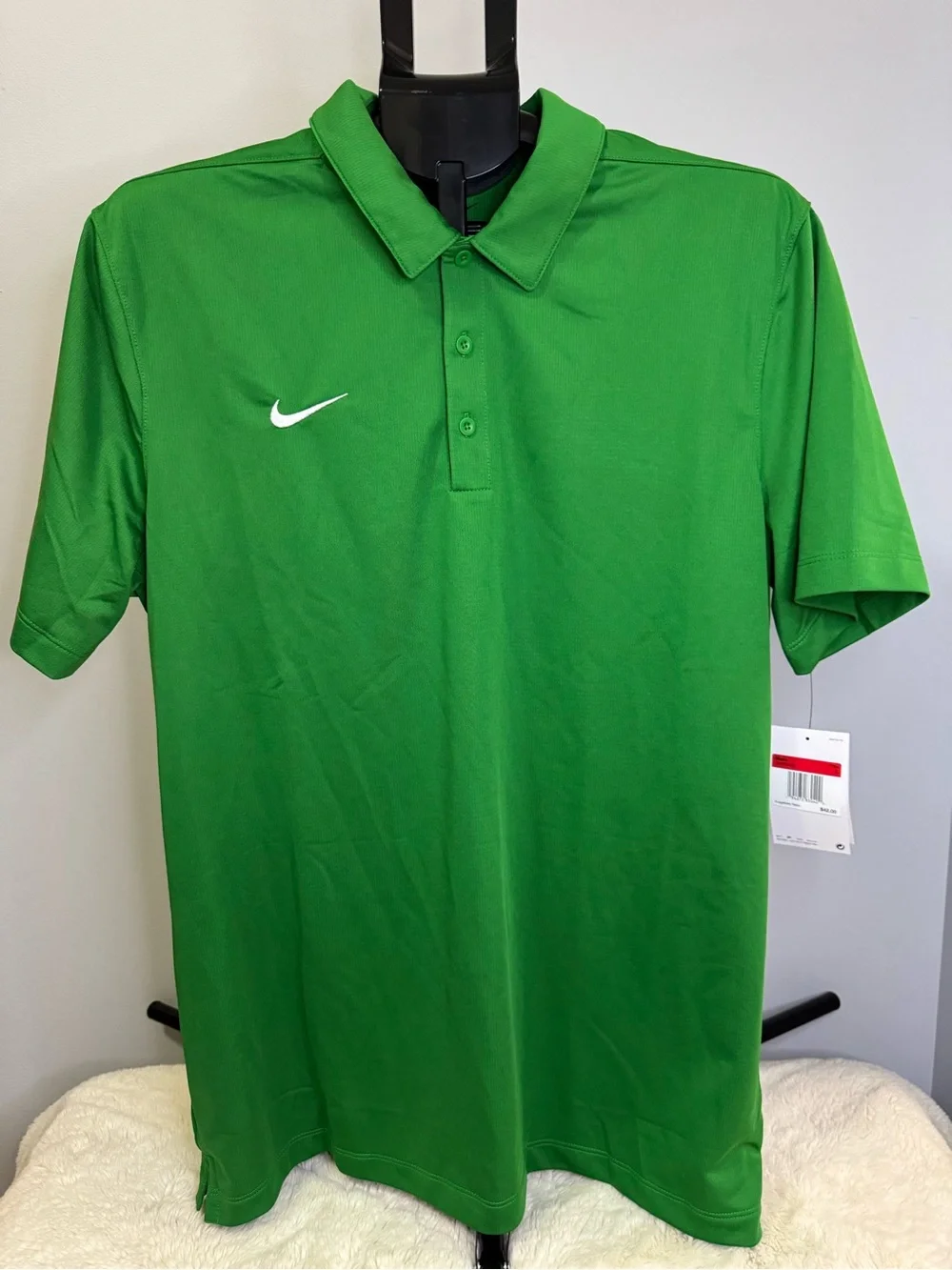 Nike Men’s Green Polo - Size Large